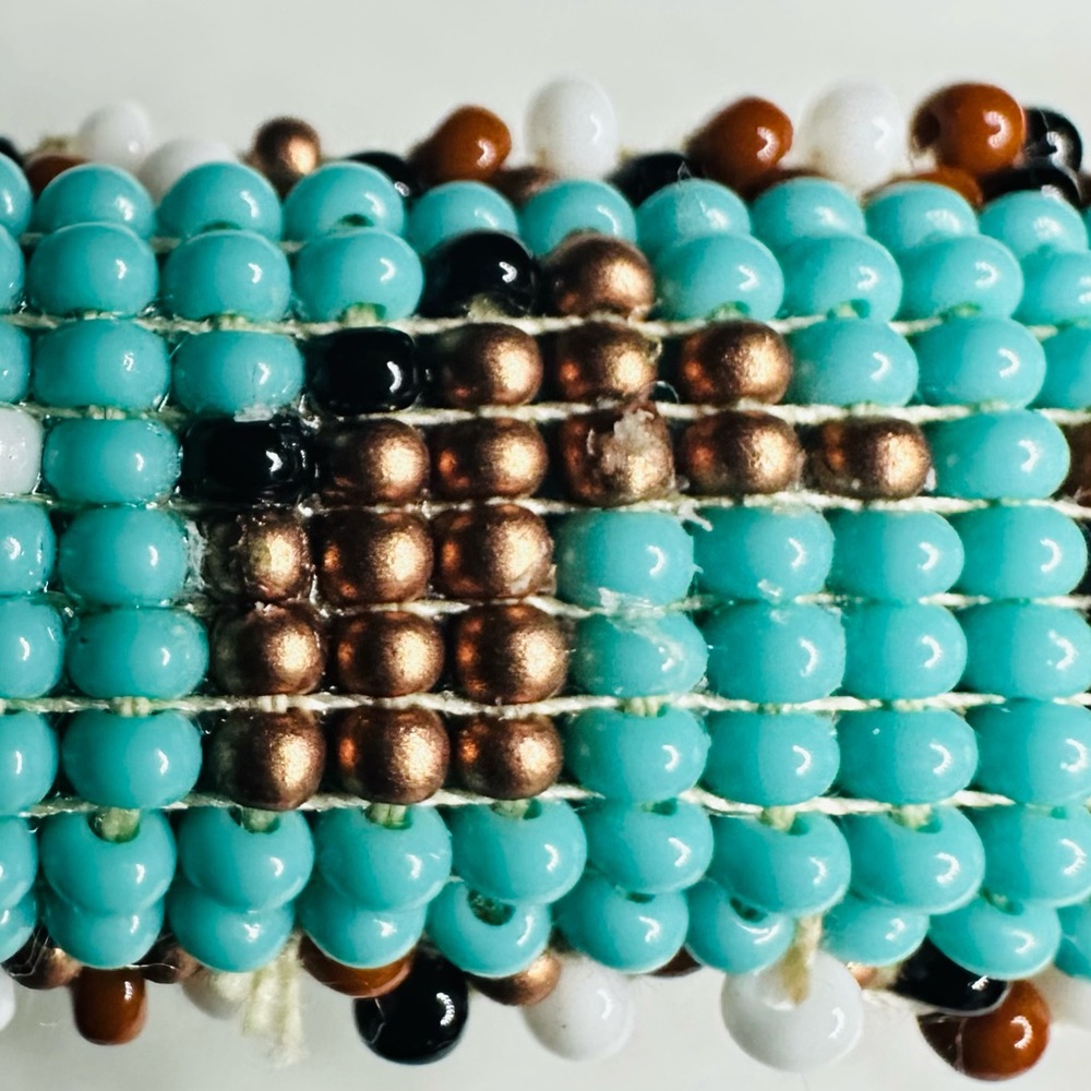 New Navajo Seed Bead Barrette - Horses - Picture 5 of 7